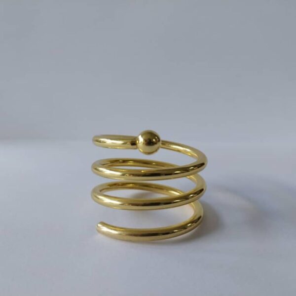 Spiral Gold Napkin Ring