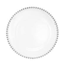 Silver Beaded Underplate