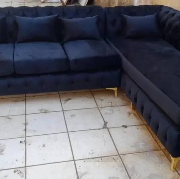 L-Shape Black Couch