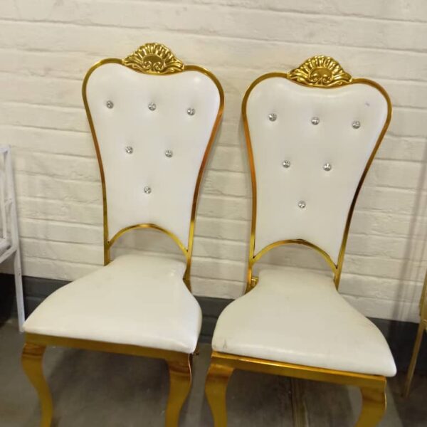 Two Gold Bridal Chair
