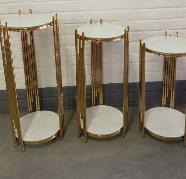 Gold And White Cake stand Set