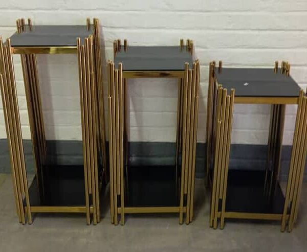 Gold And Black Cake stand Set