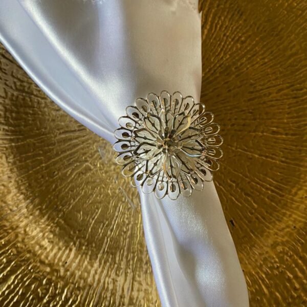 Silver Flower Napkin Ring