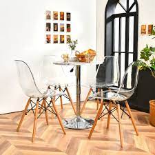 Clear dining chair